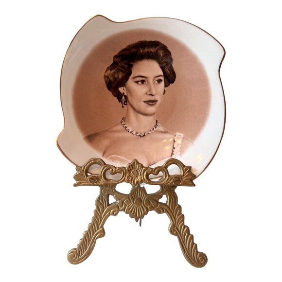 RARE - Princess Margaret Commemorative Canada Plate - Aynsley Bone China - Picture 4 of 6